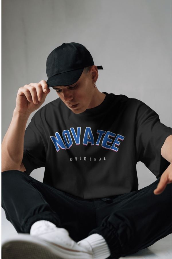 Novatee Original Black Unisex Oversized Tshirt
