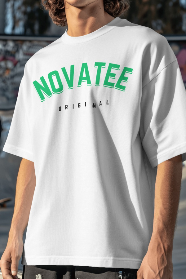 Novatee Original White Unisex Oversized Tshirt