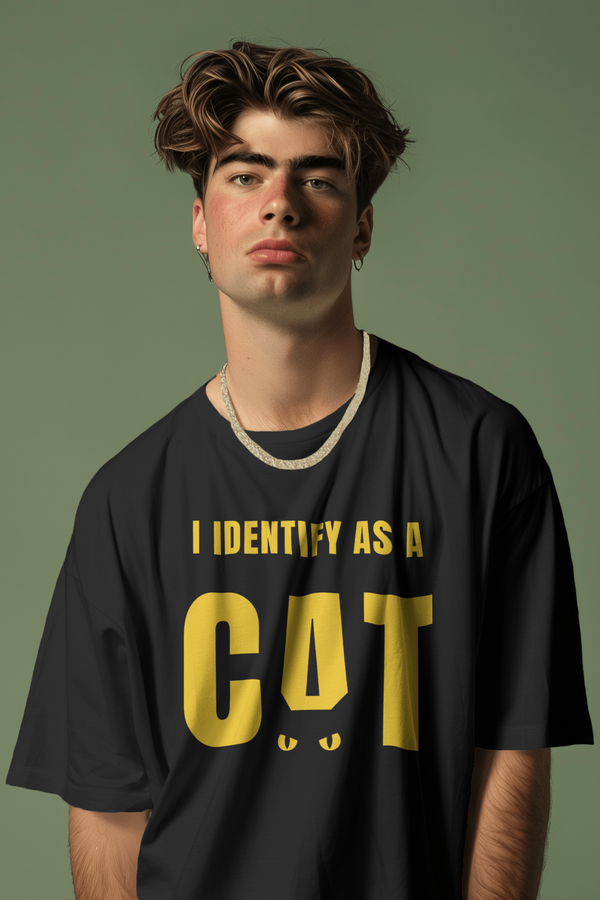 Cat Identity Unisex Oversized Tshirt