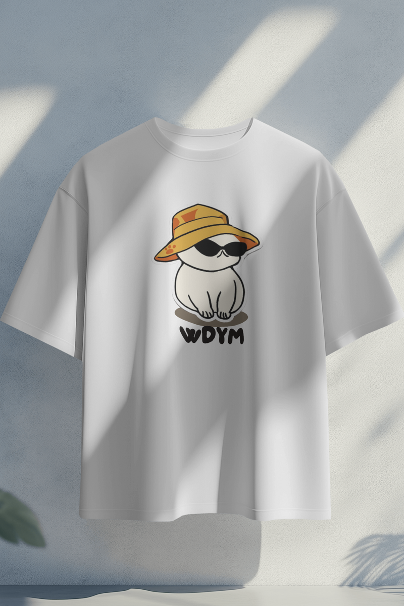 WDYM Cat Unisex Oversized Tshirt