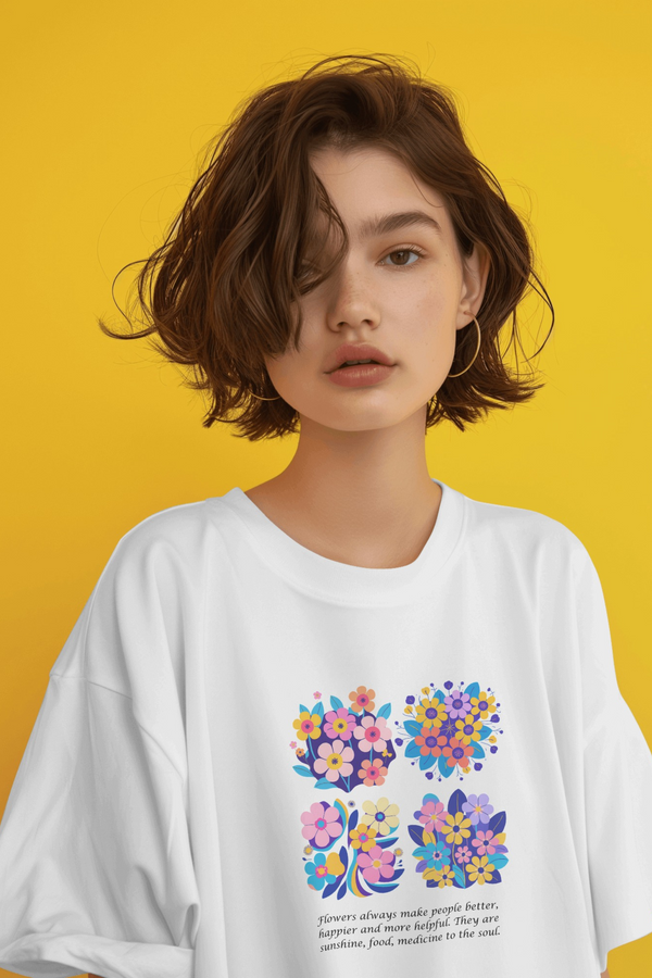 Flower Power - Light | Oversized T - Shirt