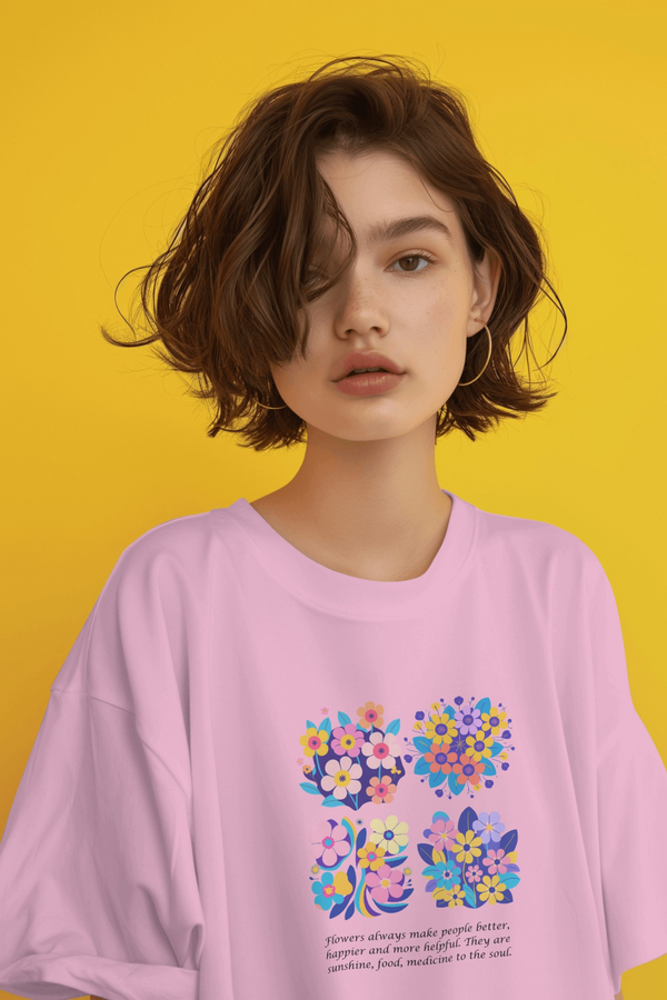 Flower Power - Light | Oversized T - Shirt