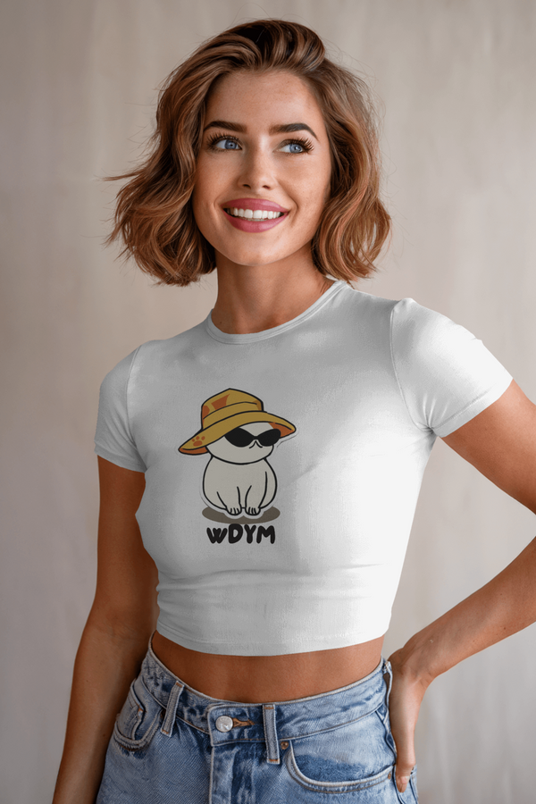 WDYM Cat Crop Top