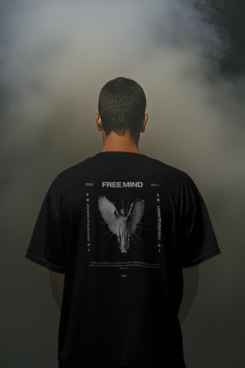 Free Mind Unisex Oversized Tshirt