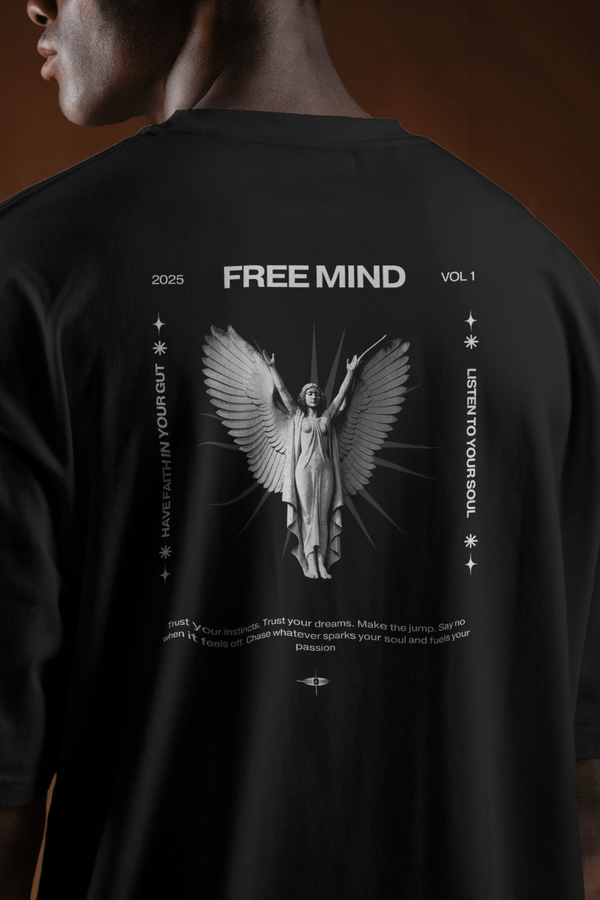 Free Mind Unisex Oversized Tshirt