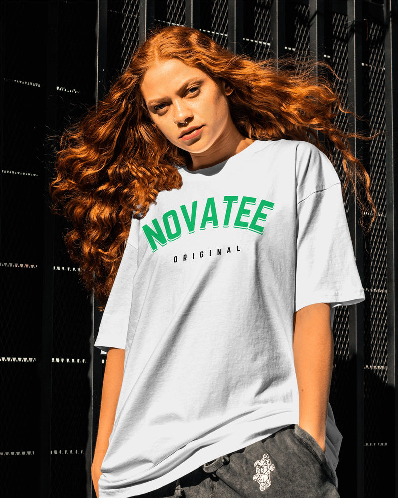 Novatee Original White Unisex Oversized Tshirt