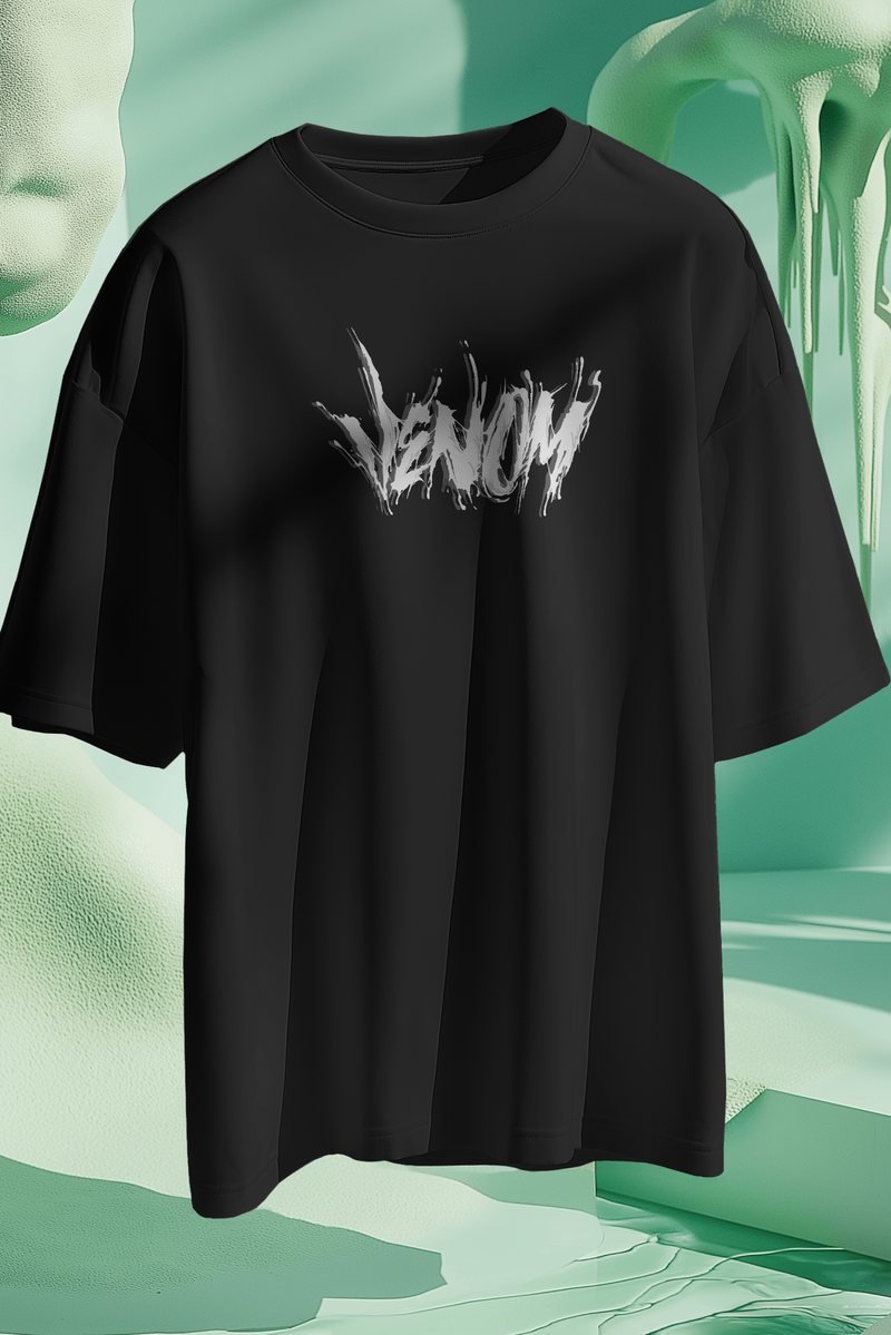 Venom Unisex Printed Oversized Tshirt