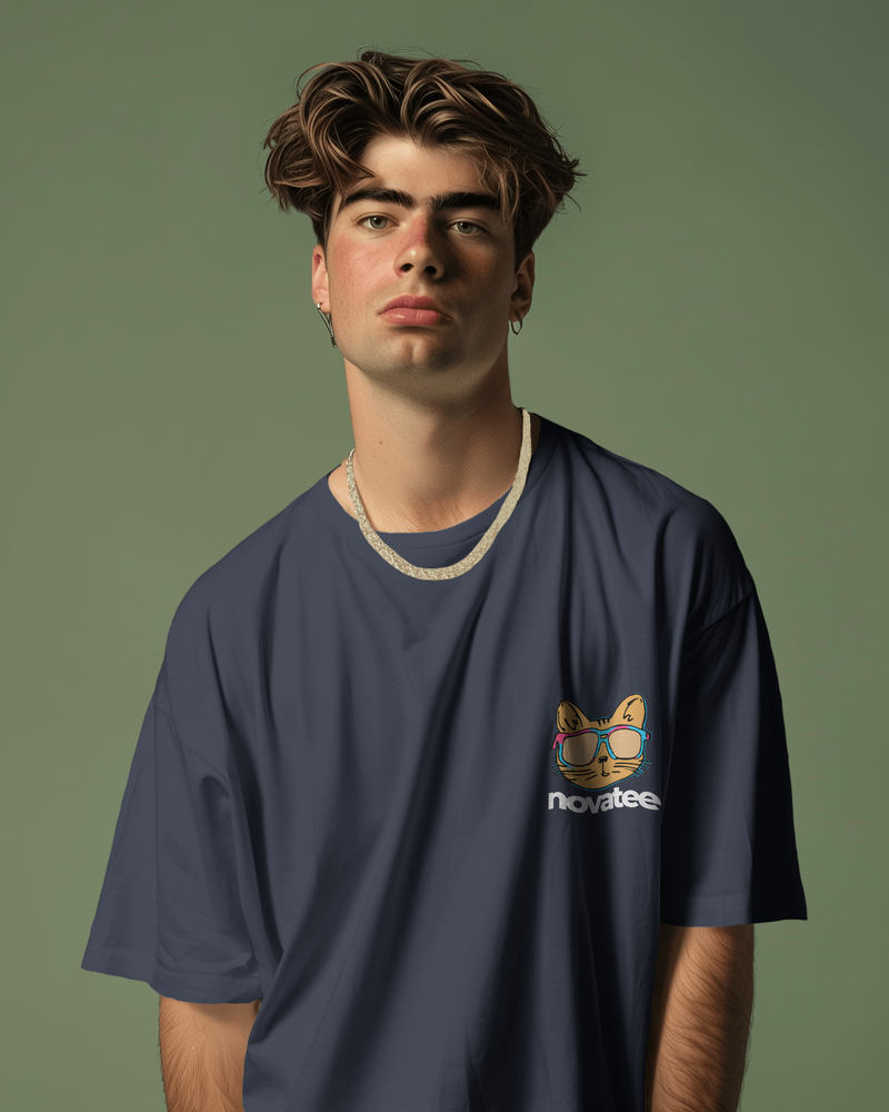 Chill Pill Cat Unisex Oversized Tshirt